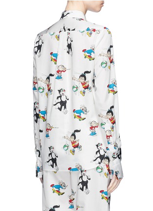 Back View - Click To Enlarge - STELLA MCCARTNEY - 'The Dandy' print sateen shirt