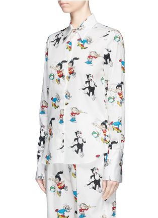 Front View - Click To Enlarge - STELLA MCCARTNEY - 'The Dandy' print sateen shirt