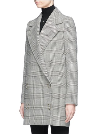 Front View - Click To Enlarge - STELLA MCCARTNEY - 'Edith' double-breasted houndstooth coat