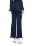 Back View - Click To Enlarge - STELLA MCCARTNEY - Flared virgin wool knit pants