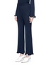 Front View - Click To Enlarge - STELLA MCCARTNEY - Flared virgin wool knit pants