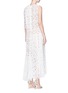 Back View - Click To Enlarge - STELLA MCCARTNEY - 'Elena' sleeve overlay floral lace dress