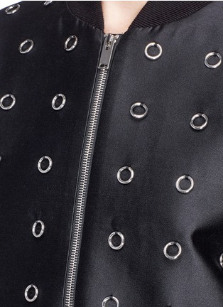 Detail View - Click To Enlarge - STELLA MCCARTNEY - 'Elgin' ring embellished bomber jacket