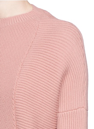Detail View - Click To Enlarge - STELLA MCCARTNEY - Asymmetric virgin wool sweater