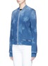 Front View - Click To Enlarge - STELLA MCCARTNEY - Star fade motif denim bomber jacket