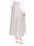 Back View - Click To Enlarge - STELLA MCCARTNEY - Floral print silk crepe skirt