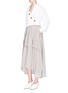 Figure View - Click To Enlarge - STELLA MCCARTNEY - Floral print silk crepe skirt