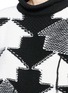 Detail View - Click To Enlarge - STELLA MCCARTNEY - Reverse geometric intarsia oversized sweater