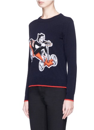 Front View - Click To Enlarge - STELLA MCCARTNEY - 'The Dandy' intarsia virgin wool sweater
