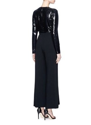 Back View - Click To Enlarge - STELLA MCCARTNEY - 'Rosie' sequin silk jumpsuit