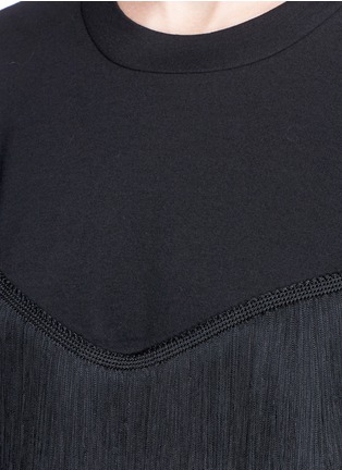 Detail View - Click To Enlarge - STELLA MCCARTNEY - Fringe trim sweatshirt