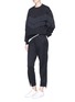Figure View - Click To Enlarge - STELLA MCCARTNEY - Fringe outseam jogging pants