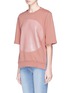 Front View - Click To Enlarge - STELLA MCCARTNEY - Sequin circle short sleeve sweatshirt