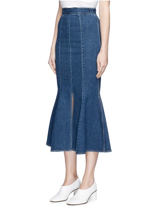 Front View - Click To Enlarge - STELLA MCCARTNEY - 'Ivy' flared denim skirt