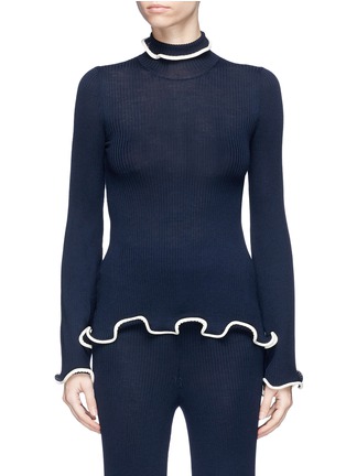 Main View - Click To Enlarge - STELLA MCCARTNEY - Flared turtleneck sweater