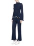 Figure View - Click To Enlarge - STELLA MCCARTNEY - Flared turtleneck sweater