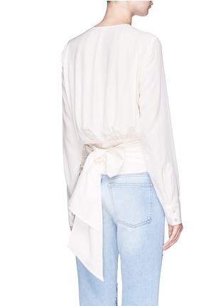 Back View - Click To Enlarge - STELLA MCCARTNEY - 'Freya' silk crepe blouse