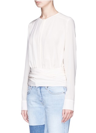 Front View - Click To Enlarge - STELLA MCCARTNEY - 'Freya' silk crepe blouse