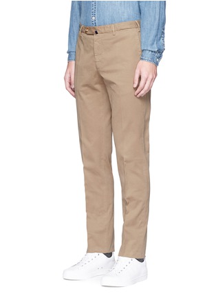 Front View - Click To Enlarge - INCOTEX - Slim fit cotton twill chinos