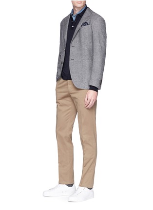 Figure View - Click To Enlarge - INCOTEX - Slim fit cotton twill chinos