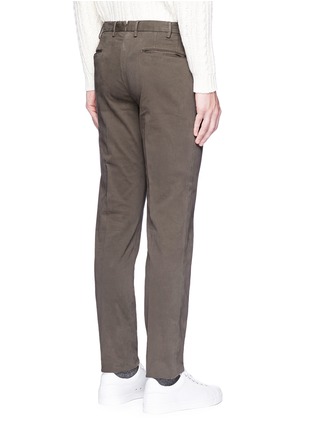 Back View - Click To Enlarge - INCOTEX - Slim fit cotton twill pants