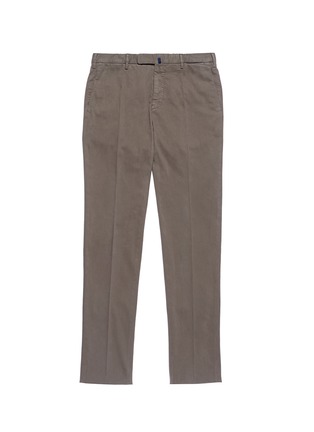 Main View - Click To Enlarge - INCOTEX - Slim fit cotton twill pants