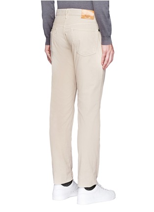 Back View - Click To Enlarge - INCOTEX - Slim fit cotton corduroy pants