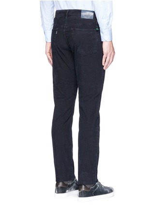 Back View - Click To Enlarge - INCOTEX - Slim fit cotton corduroy pants