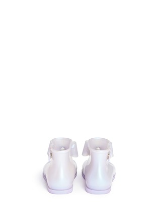 Back View - Click To Enlarge - MELISSA - 'Sugar Rain Bow' PVC toddler rain boots