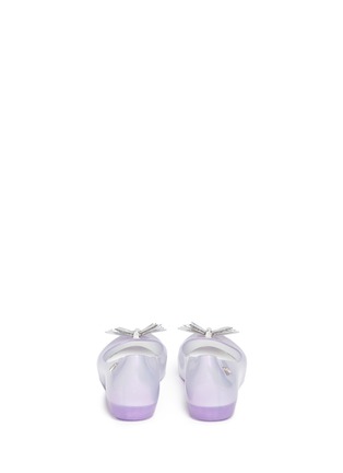 Back View - Click To Enlarge - MELISSA - 'Ultragirl Fly' butterfly PVC kids flats