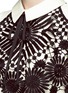 Detail View - Click To Enlarge - SELF-PORTRAIT - Monochrome lace cape cold shoulder crepe mini dress