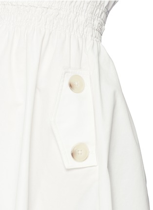 Detail View - Click To Enlarge - SELF-PORTRAIT - 'Hudson' lace yoke poplin mini dress