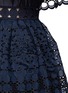 Detail View - Click To Enlarge - SELF-PORTRAIT - Tiered broderie anglaise mini dress