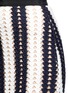 Detail View - Click To Enlarge - SELF-PORTRAIT - Stripe crochet midi skirt