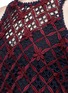 Detail View - Click To Enlarge - SELF-PORTRAIT - Floral grid lace cold shoulder dress