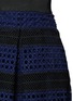 Detail View - Click To Enlarge - SELF-PORTRAIT - Crosshatch pleated mix lace skirt