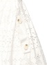 Detail View - Click To Enlarge - SELF-PORTRAIT - Tie shoulder embroidered midi dress