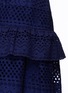 Detail View - Click To Enlarge - SELF-PORTRAIT - Tiered frill broderie anglaise midi dress
