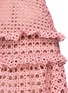 Detail View - Click To Enlarge - SELF-PORTRAIT - Crosshatch frill guipure lace mini dress