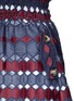 Detail View - Click To Enlarge - SELF-PORTRAIT - 'Hudson' mesh yoke frill geometric lace mini dress