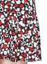 Detail View - Click To Enlarge - SAINT LAURENT - Mixed heart print silk crepe peplum dress