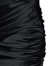 Detail View - Click To Enlarge - SAINT LAURENT - Crepe panel ruched satin mini dress