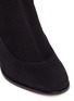 Detail View - Click To Enlarge - SOPHIA WEBSTER - 'Suranne OTK' crystal heel suede thigh high sock boots
