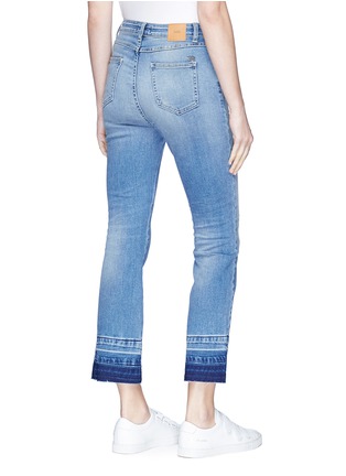 Back View - Click To Enlarge - CLOSED - 'Rose' let-out cuff cropped jeans