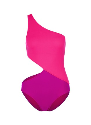 Main View - Click To Enlarge - ARAKS - 'Elmar' colourblock cutout one-piece swimsuit