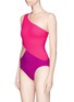 Figure View - Click To Enlarge - ARAKS - 'Elmar' colourblock cutout one-piece swimsuit