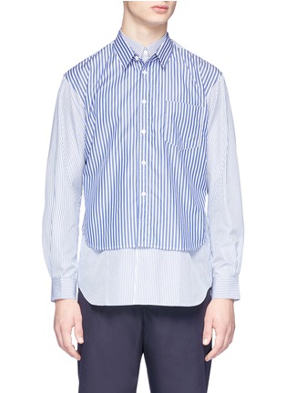 Main View - Click To Enlarge - COMME DES GARÇONS SHIRT - Mix stripe layered shirt