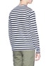 Back View - Click To Enlarge - COMME DES GARÇONS SHIRT - 'Boys' patch stripe long sleeve T-shirt