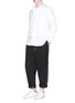 Figure View - Click To Enlarge - COMME DES GARÇONS SHIRT - Layered cotton poplin shirt