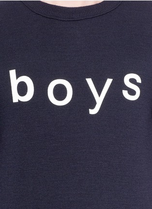 Detail View - Click To Enlarge - COMME DES GARÇONS SHIRT - 'Boys' print sweater